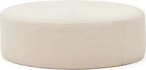 Krémszínű buklé puff Kaeli – Kave Home