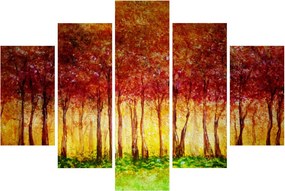Kép - Lombhullató erdő festménye (150x105 cm)