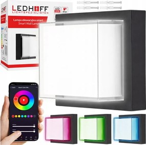 LED-es Homlokzati Kerti Fali lámpa Otthonra Fehér 3000-6500K Rgb 16 Szín