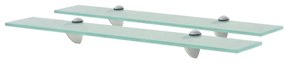 2 db lebegő üvegpolc 60 x 10 cm 8 mm
