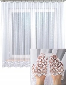 Függöny Napellenző Függöny Rövid Díszes Alsó Átlátszó Szalaggal s280x130