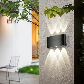 Brilagi - LED kültéri fali lámpatest FLAREBOX LED/6W/230V fekete IP65