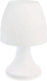 Fehér ledes éjjeli asztali lámpa 19 cm hordozható