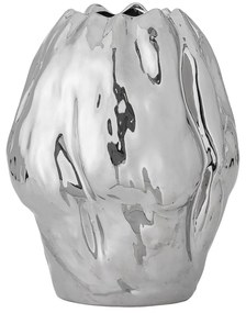 Ezüstszínű kőedény váza (magasság 29 cm) Bobby – Bloomingville