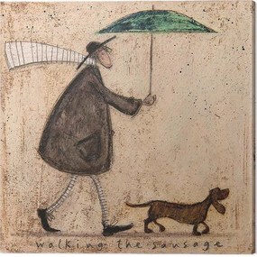 Vászonkép Sam Toft - Walking the Sausage