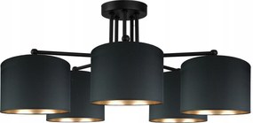 Modern Mennyezeti Lámpa Golden 5 Fekete-arany Hálószoba Étkező Nappali