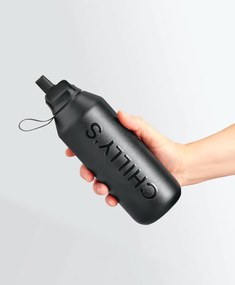 Chilly's Bottles termosz palack - gránitszürke 500 ml, Series 2 Flip edition