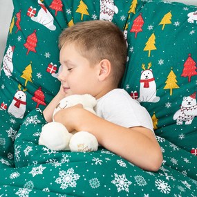 4Home Polar Bear pamut ágyneműhuzat, 140 x 200 cm, 70 x 90 cm