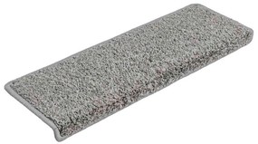 20 db szürke lépcsőszőnyeg, téglalap alakú széllel, 65 x 21 x 4 cm