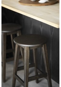 Sötétbarna tölgyfa bárszék szett 2 db-os (ülésmagasság 65 cm) Austin – Rowico