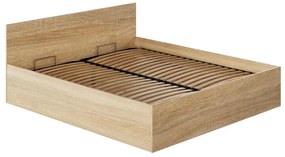 Franciaágy 180 cm Discutibles (szonoma tölgy) (ágyráccsal)  (tárolóhellyel). 1116310