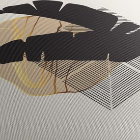 Kép - Absztrakció trópusi levelekkel N⁰4 (90x60 cm)