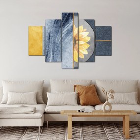 Kép - Formák és a virág (150x105 cm)