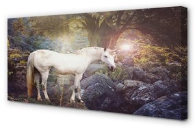 Canvas képek Unikornis az erdőben 120x60 cm