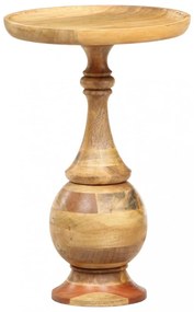 tömör mangófa kerek kisasztal 43 x 43 x 66 cm