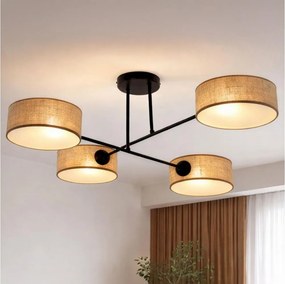 Brilagi - Felületre szerelhető csillár VIRGO 4xE14/40W/230V bézs/fekete