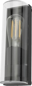 DAR LIGHTING QUE1639 QUENBY Modern Kültéri Fali Lámpa Átlátszó, Szürke E27 IP65