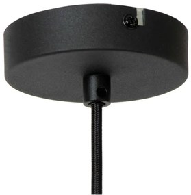 Lucide 45492/01/36 - Csillár zsinóron RAFAL 1xE27/40W/230V fekete/szürke