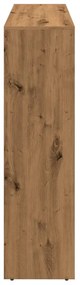 3 szintes kézműves fa elválasztó könyvespolc 137,5x29x103,5 cm