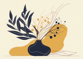 Poszter 84x59,5cm Sötét levelek nyugalma