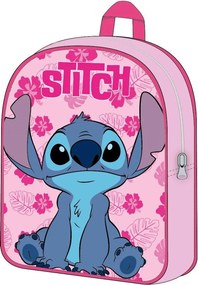 Disney Lilo és Stitch, A csillagkutya Pink Leaf hátizsák, táska 40 cm