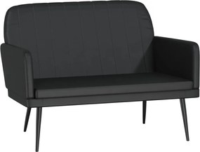 vidaXL fekete műbőr pad 107 x 80 x 81 cm