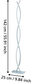Eglo 96106 - LED Állólámpa LASANA 2 4xLED/9W/230V