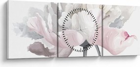 Kép - rózsa virág (órával) (90x30 cm)
