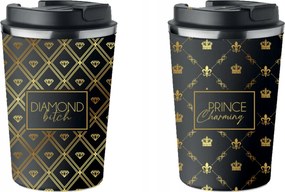 2 db-os prémium Termo Bögre Szett Diamond Bitch Prince king 350ml KT_068