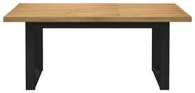 Étkezőasztal NOAIN U-alakú lábak 180x90x75 cm tömörfa fenyőfa