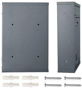 monzana® Postaláda 32x22x9cm - ezüst