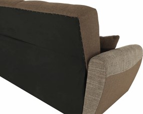 3-ülés ágyfunkcióval, barna, MILO 3-Ülés