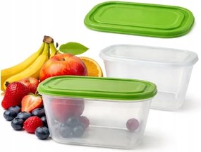 2x 1L-es ételtároló doboz szett Ebéddoboz Bpa Mentes Légmentesen záródó mikrohullámokhoz