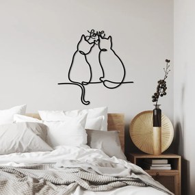 Cat fém fali dekoráció, 55×55 cm – TR891TNL3523