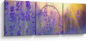 Kép - Levendula (órával) (90x30 cm)