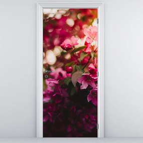 Fotótapéta ajtóra - Egy bokor virágai (95x205cm)