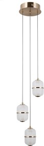 Italux modern függeszték alani átlátszó arany itxpnd-34375-3-hbr
