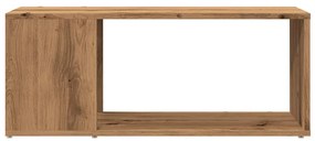 kézműves tölgy színű szerelt fa TV-szekrény 80x24x32 cm