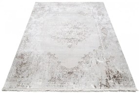 SAHARA Modern mintás vintage szőnyeg világos krémszínű és szürke   Szélesség: 80 cm | Hossz: 150 cm