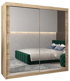 Ruhásszekrény 200 cm Toki 3 (szonoma tölgy + szonoma tölgy). 1065110