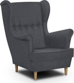 MALMO Füles fotel Szürke