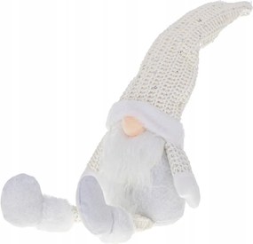 Karácsonyi skrzat szakállas fehér 47cm