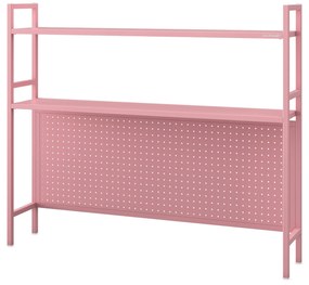 WENDY fém íróasztali feltét, 1150 x 980 x 220 mm, rózsaszín