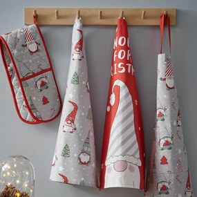 Pamut konyharuha szett karácsonyi mintával 4 db-os 50x70 cm Gnomes – Catherine Lansfield