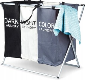 Fürdőszobai Kosár 3 Rekeszes Háromrekeszes Osztott Szennyestartó Szelektív Hulladékgyűjtéshez