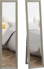 HOMCOM teljes alakos tükör, 37 x 157 cm — falra szerelhető vagy szabadon álló keretes tükör nappaliba, hálószobába vagy előszobába | Aosom