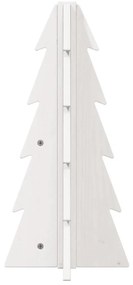 fehér tömör fenyőfa karácsonyfa-dekoráció 49 cm