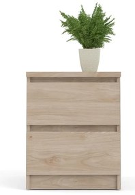 Természetes színű éjjeliszekrény tölgyfa dekorral Naia - Tvilum