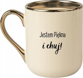 Bögre Elegáns Bézs Arany Rant Vicces Ajándék Szép Vagyok