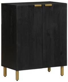 fekete szerelt fa komód 60 x 33 x 75 cm